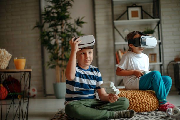 Playing video games with VR glasses